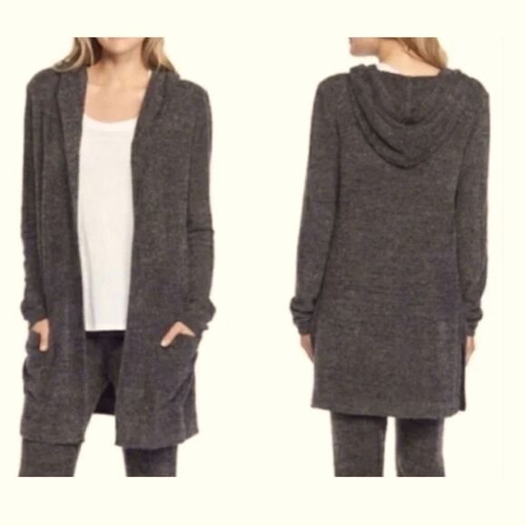 BAREFOOT DREAMS COZYCHIC LITE RELAXED HOODED CARDIGAN - Picture 1 of 16